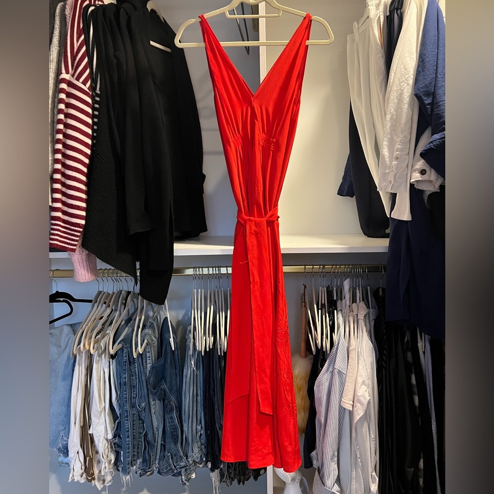 & Other Stories Red Dress. Size 6